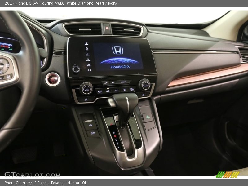 White Diamond Pearl / Ivory 2017 Honda CR-V Touring AWD