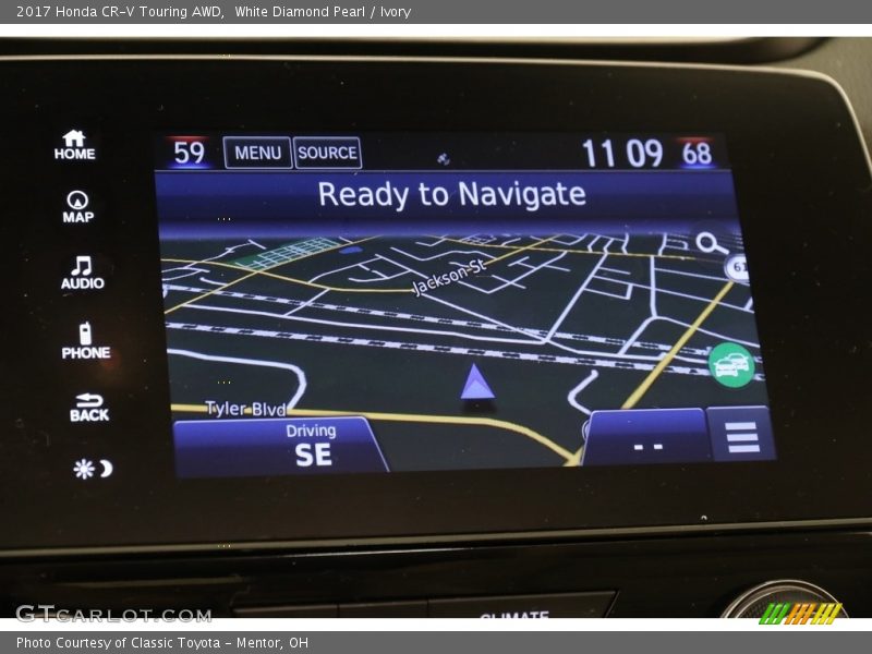 White Diamond Pearl / Ivory 2017 Honda CR-V Touring AWD