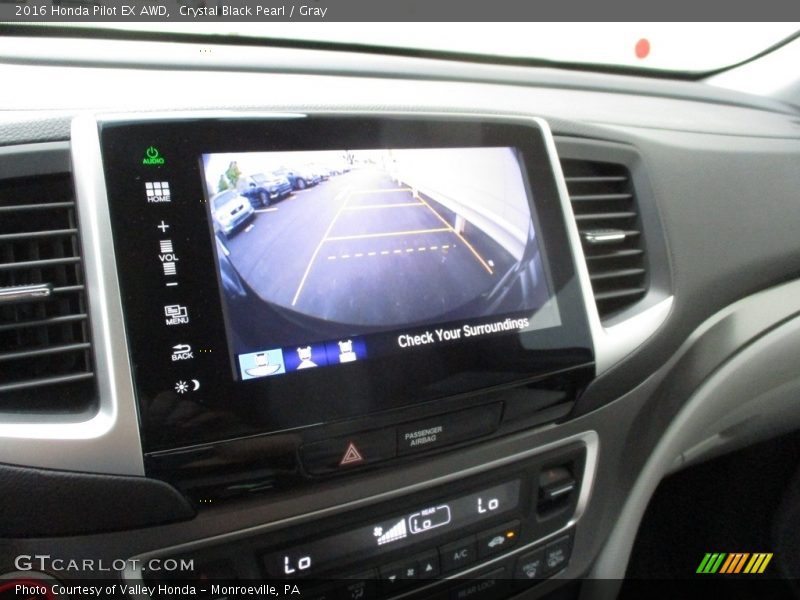 Crystal Black Pearl / Gray 2016 Honda Pilot EX AWD