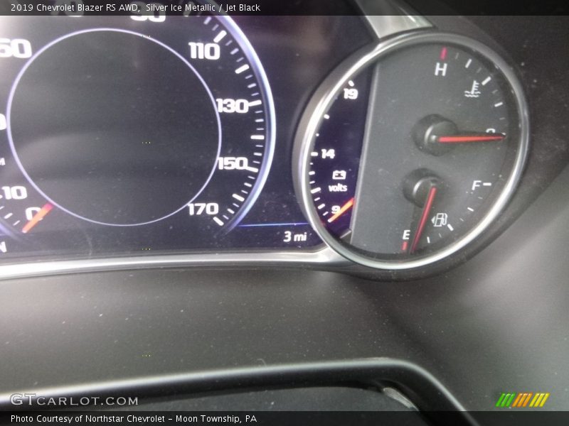 Silver Ice Metallic / Jet Black 2019 Chevrolet Blazer RS AWD