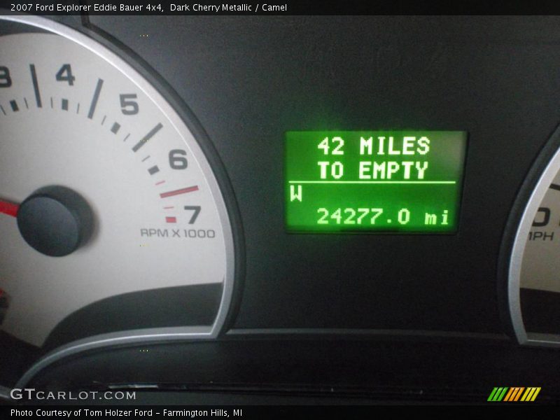 Dark Cherry Metallic / Camel 2007 Ford Explorer Eddie Bauer 4x4