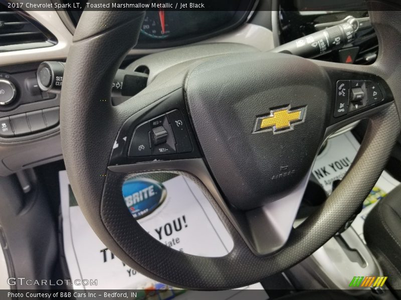 Toasted Marshmallow Metallic / Jet Black 2017 Chevrolet Spark LT