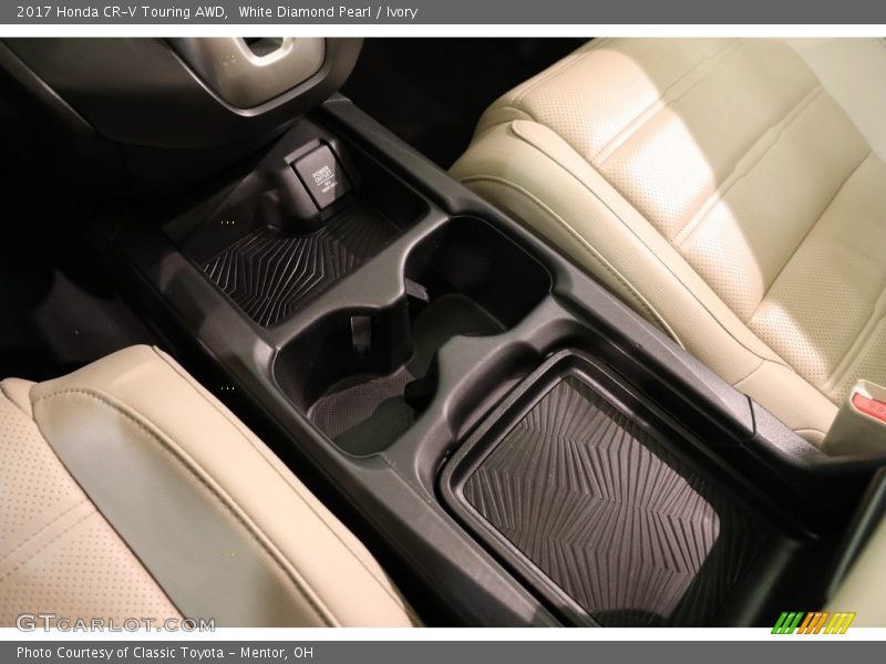 White Diamond Pearl / Ivory 2017 Honda CR-V Touring AWD
