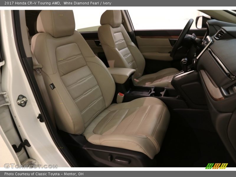 White Diamond Pearl / Ivory 2017 Honda CR-V Touring AWD