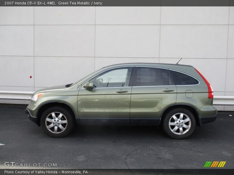 Green Tea Metallic / Ivory 2007 Honda CR-V EX-L 4WD