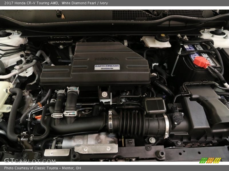 White Diamond Pearl / Ivory 2017 Honda CR-V Touring AWD