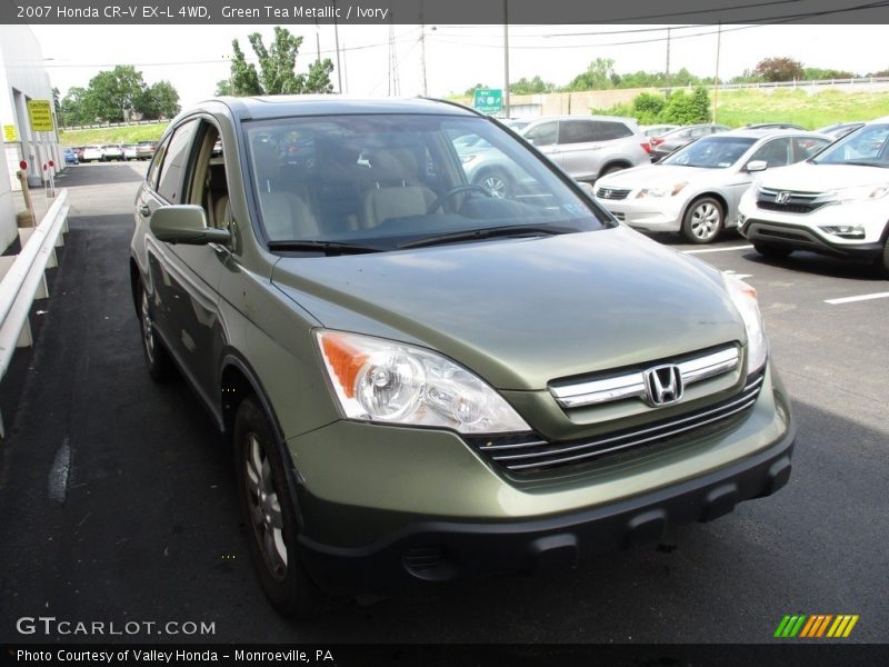 Green Tea Metallic / Ivory 2007 Honda CR-V EX-L 4WD