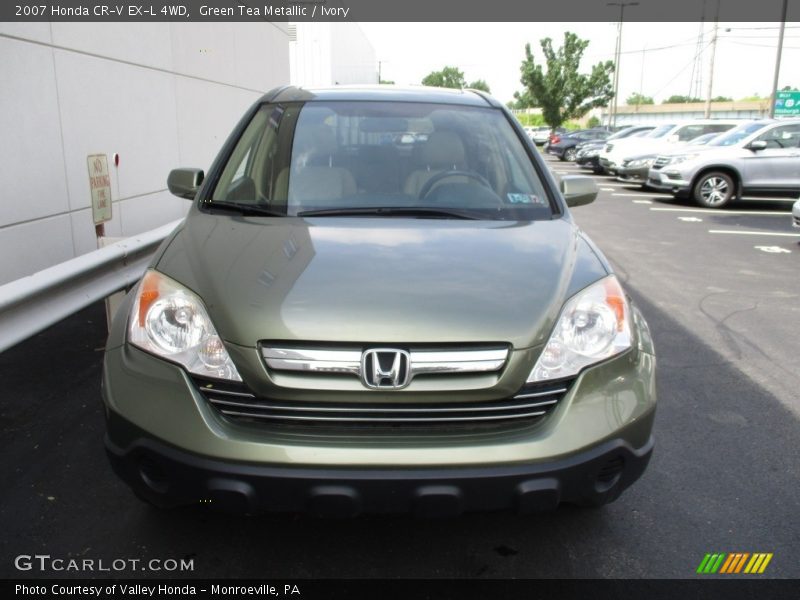 Green Tea Metallic / Ivory 2007 Honda CR-V EX-L 4WD