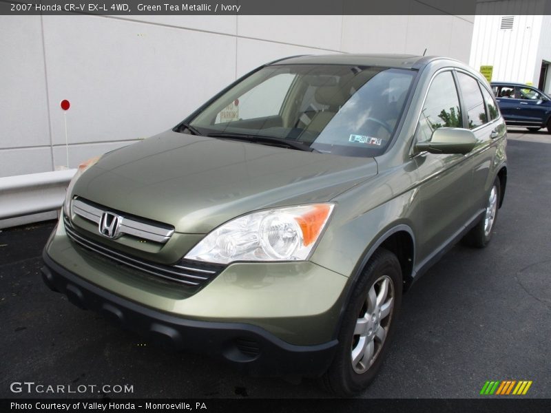 Green Tea Metallic / Ivory 2007 Honda CR-V EX-L 4WD