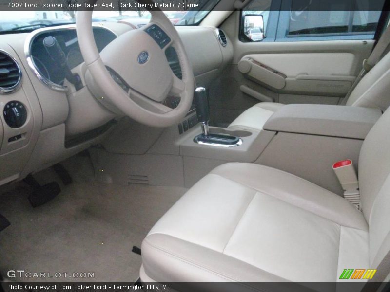 Dark Cherry Metallic / Camel 2007 Ford Explorer Eddie Bauer 4x4