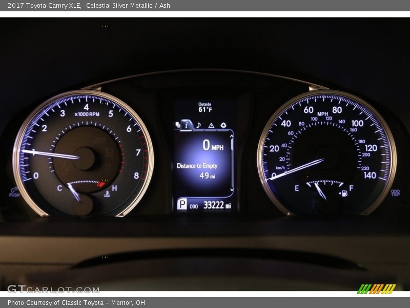 Celestial Silver Metallic / Ash 2017 Toyota Camry XLE