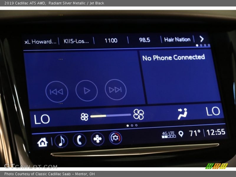 Radiant Silver Metallic / Jet Black 2019 Cadillac ATS AWD