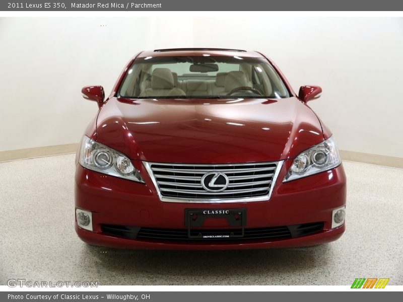 Matador Red Mica / Parchment 2011 Lexus ES 350