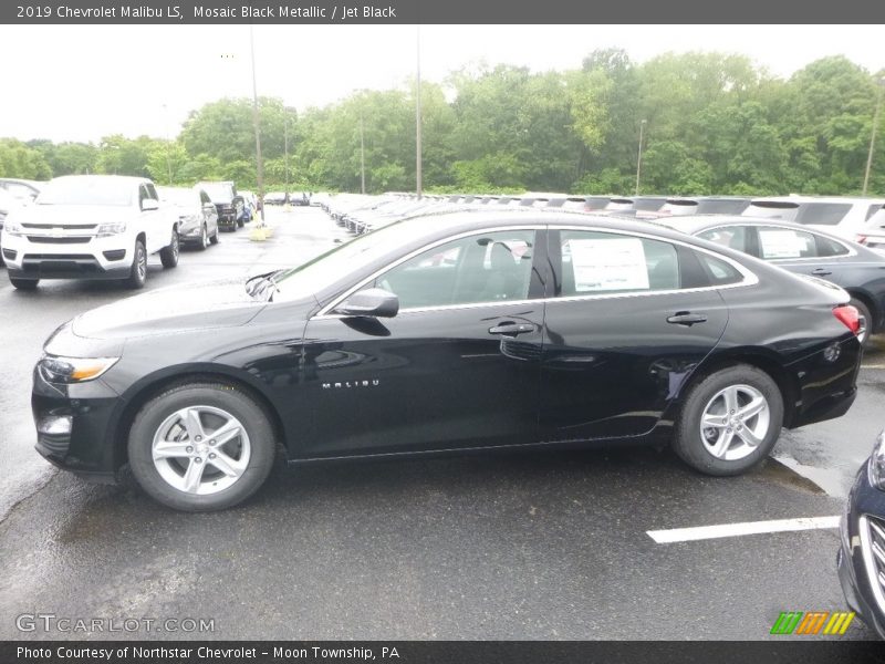 Mosaic Black Metallic / Jet Black 2019 Chevrolet Malibu LS