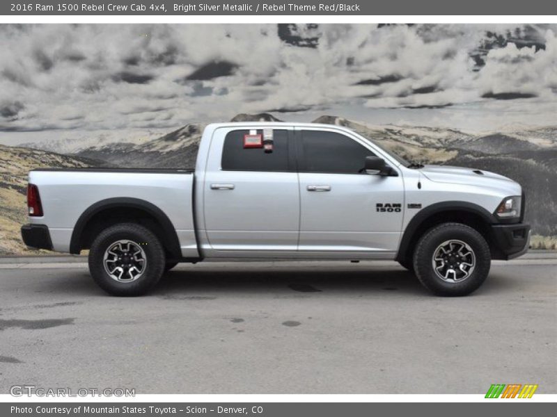 Bright Silver Metallic / Rebel Theme Red/Black 2016 Ram 1500 Rebel Crew Cab 4x4