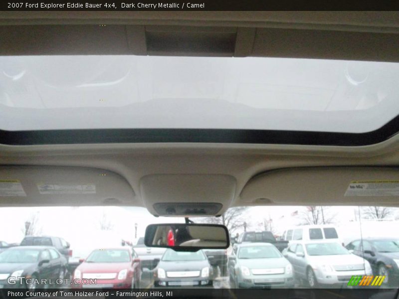 Dark Cherry Metallic / Camel 2007 Ford Explorer Eddie Bauer 4x4