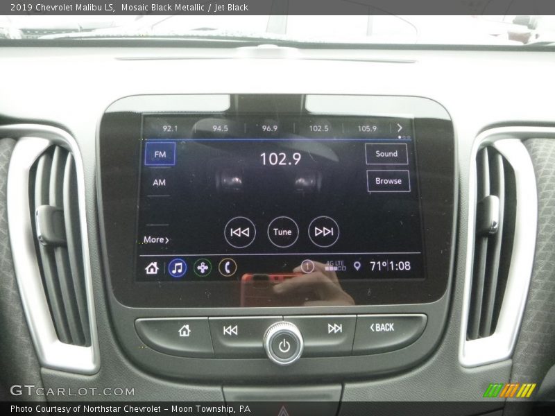 Mosaic Black Metallic / Jet Black 2019 Chevrolet Malibu LS