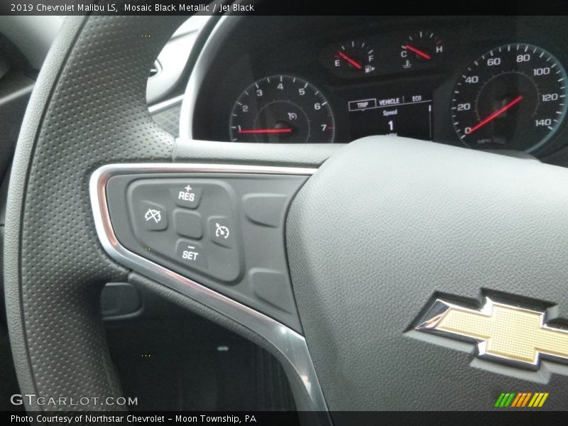 Mosaic Black Metallic / Jet Black 2019 Chevrolet Malibu LS