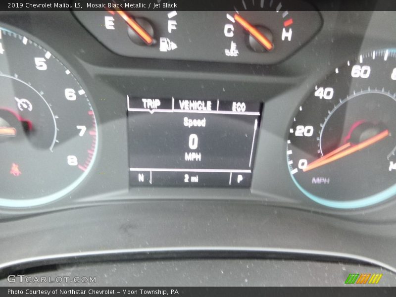 Mosaic Black Metallic / Jet Black 2019 Chevrolet Malibu LS