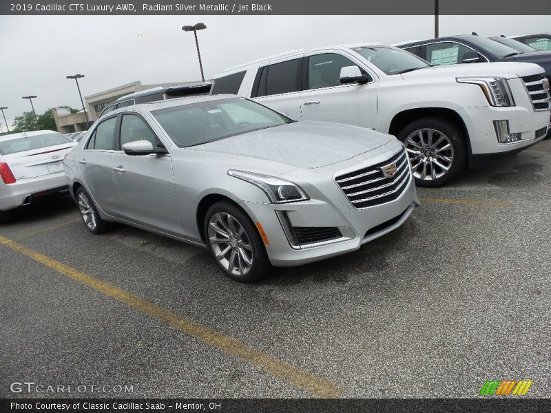 Radiant Silver Metallic / Jet Black 2019 Cadillac CTS Luxury AWD