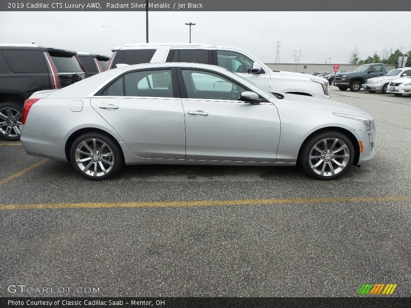 Radiant Silver Metallic / Jet Black 2019 Cadillac CTS Luxury AWD