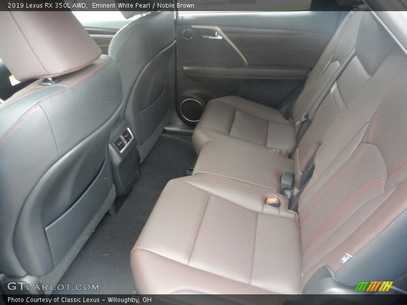 Rear Seat of 2019 RX 350L AWD