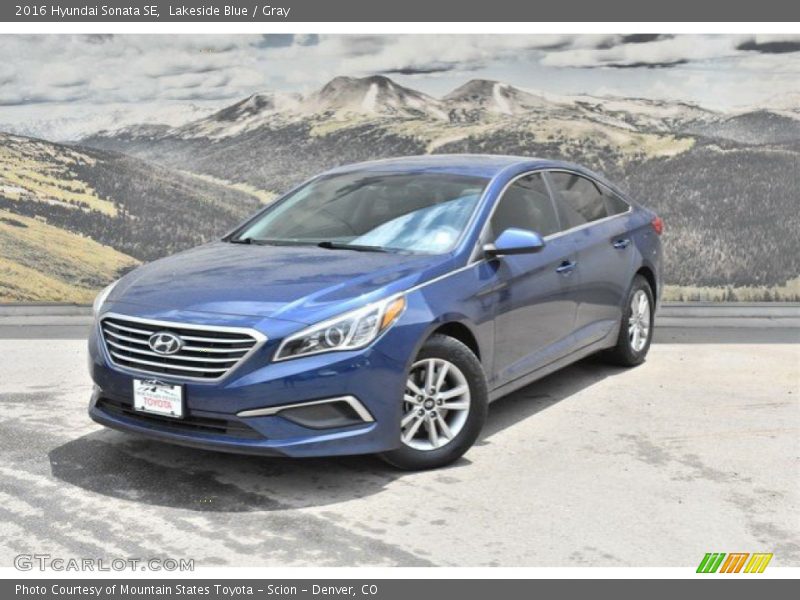 Lakeside Blue / Gray 2016 Hyundai Sonata SE