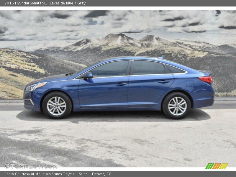 Lakeside Blue / Gray 2016 Hyundai Sonata SE