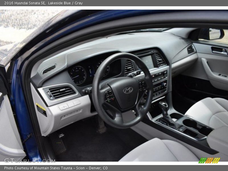 Lakeside Blue / Gray 2016 Hyundai Sonata SE