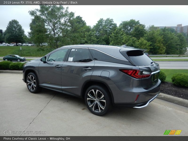 Nebula Gray Pearl / Black 2019 Lexus RX 350L AWD