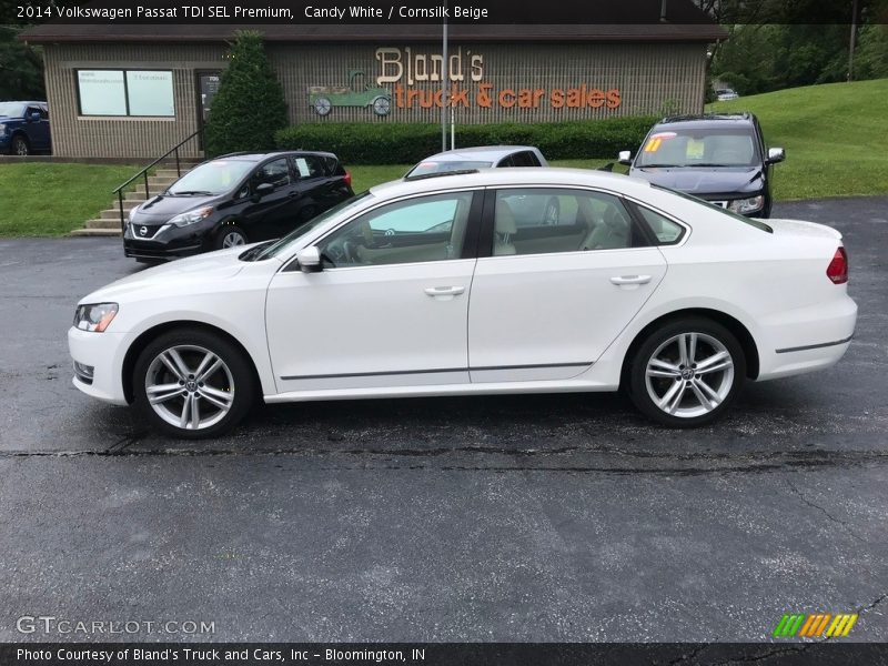 Candy White / Cornsilk Beige 2014 Volkswagen Passat TDI SEL Premium