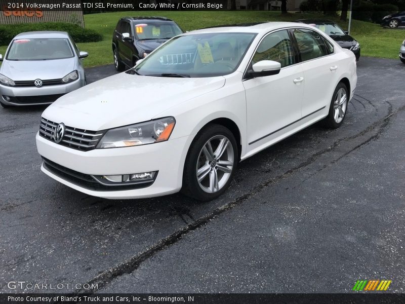 Candy White / Cornsilk Beige 2014 Volkswagen Passat TDI SEL Premium