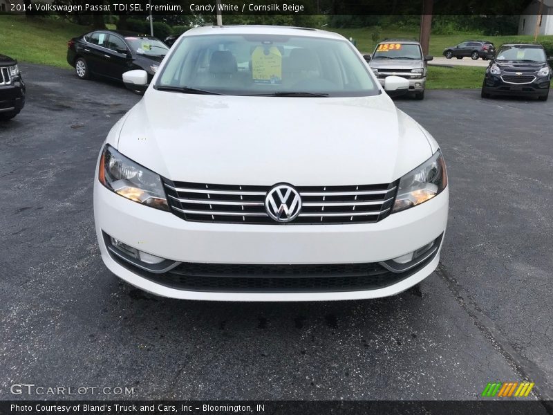 Candy White / Cornsilk Beige 2014 Volkswagen Passat TDI SEL Premium