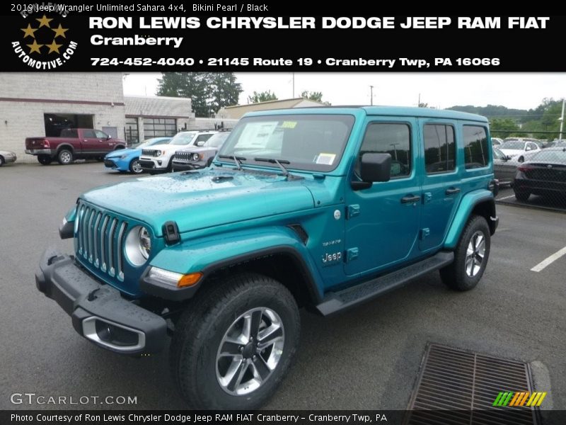 Bikini Pearl / Black 2019 Jeep Wrangler Unlimited Sahara 4x4