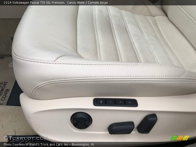 Candy White / Cornsilk Beige 2014 Volkswagen Passat TDI SEL Premium