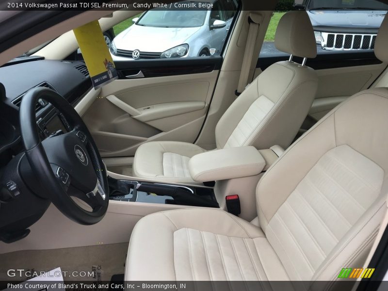 Candy White / Cornsilk Beige 2014 Volkswagen Passat TDI SEL Premium