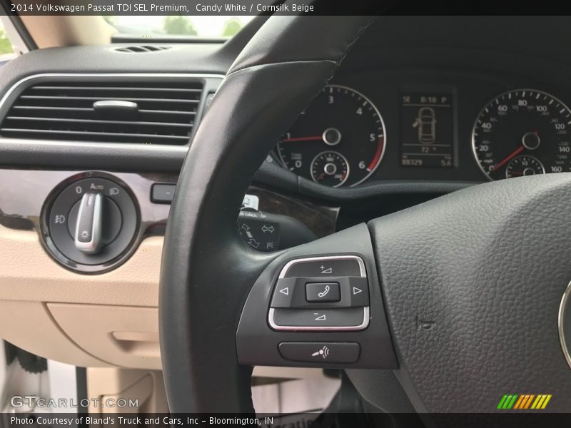 Candy White / Cornsilk Beige 2014 Volkswagen Passat TDI SEL Premium