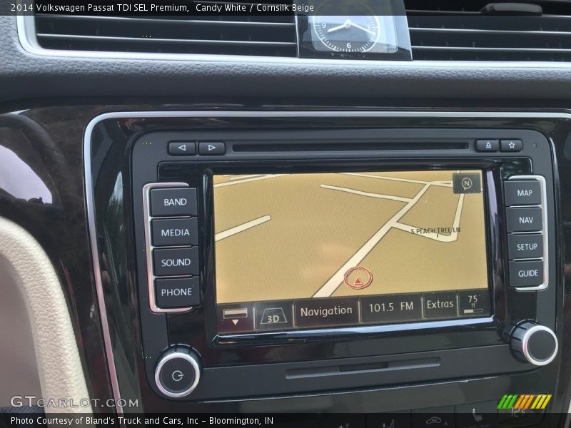 Candy White / Cornsilk Beige 2014 Volkswagen Passat TDI SEL Premium