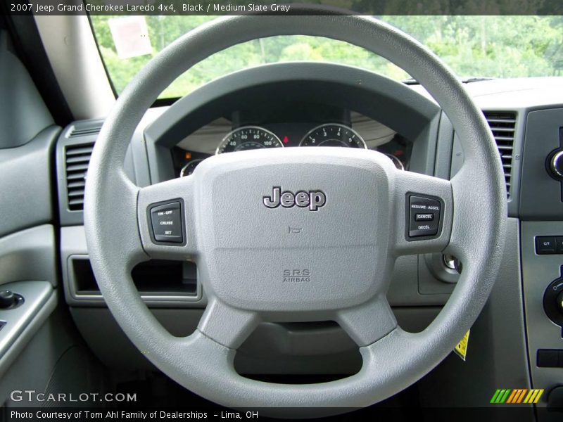 Black / Medium Slate Gray 2007 Jeep Grand Cherokee Laredo 4x4