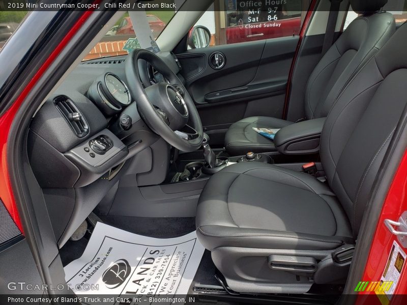 Front Seat of 2019 Countryman Cooper