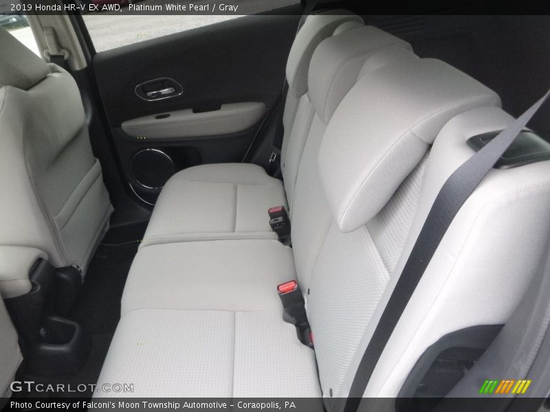 Platinum White Pearl / Gray 2019 Honda HR-V EX AWD