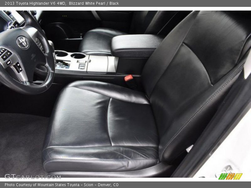 Blizzard White Pearl / Black 2013 Toyota Highlander V6 4WD