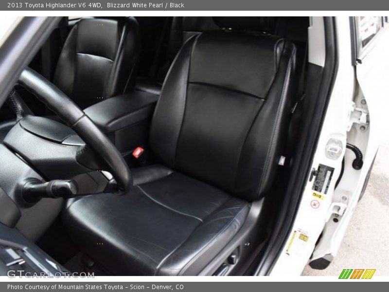 Blizzard White Pearl / Black 2013 Toyota Highlander V6 4WD