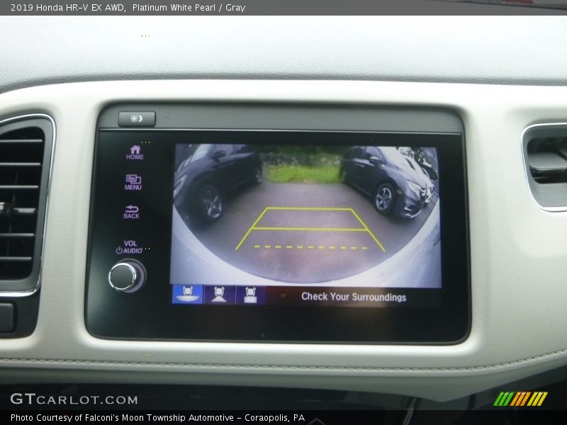 Platinum White Pearl / Gray 2019 Honda HR-V EX AWD