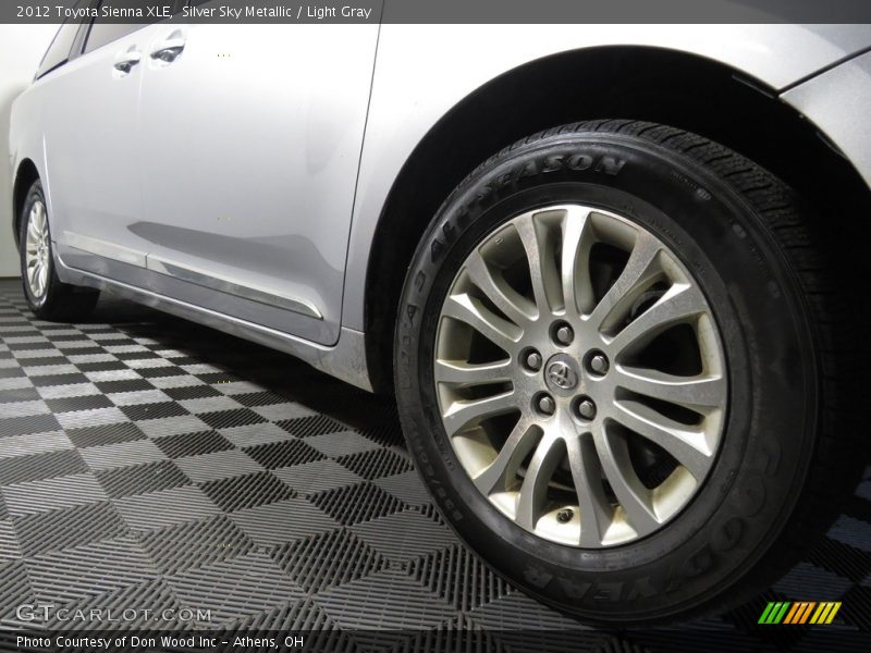 Silver Sky Metallic / Light Gray 2012 Toyota Sienna XLE