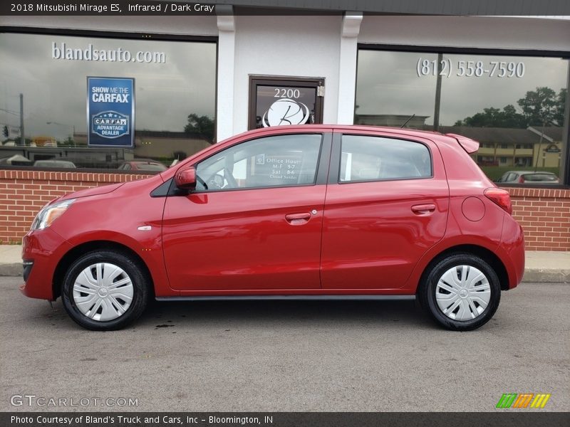 Infrared / Dark Gray 2018 Mitsubishi Mirage ES