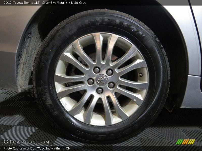 Silver Sky Metallic / Light Gray 2012 Toyota Sienna XLE