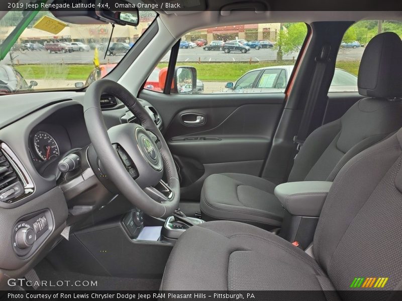 Front Seat of 2019 Renegade Latitude 4x4