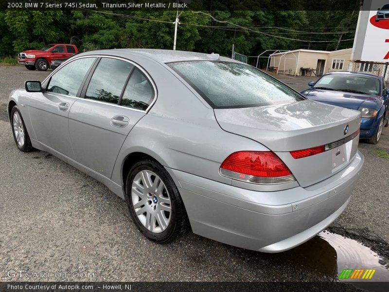 Titanium Silver Metallic / Black 2002 BMW 7 Series 745i Sedan