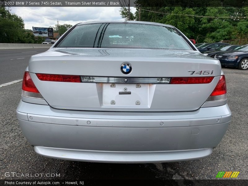 Titanium Silver Metallic / Black 2002 BMW 7 Series 745i Sedan